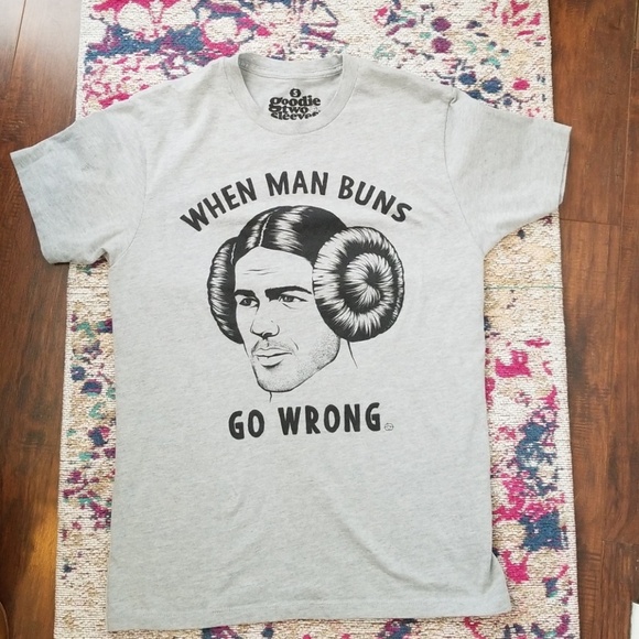 When Man Buns Go Wrong Graphic Tee - Picture 3 of 7